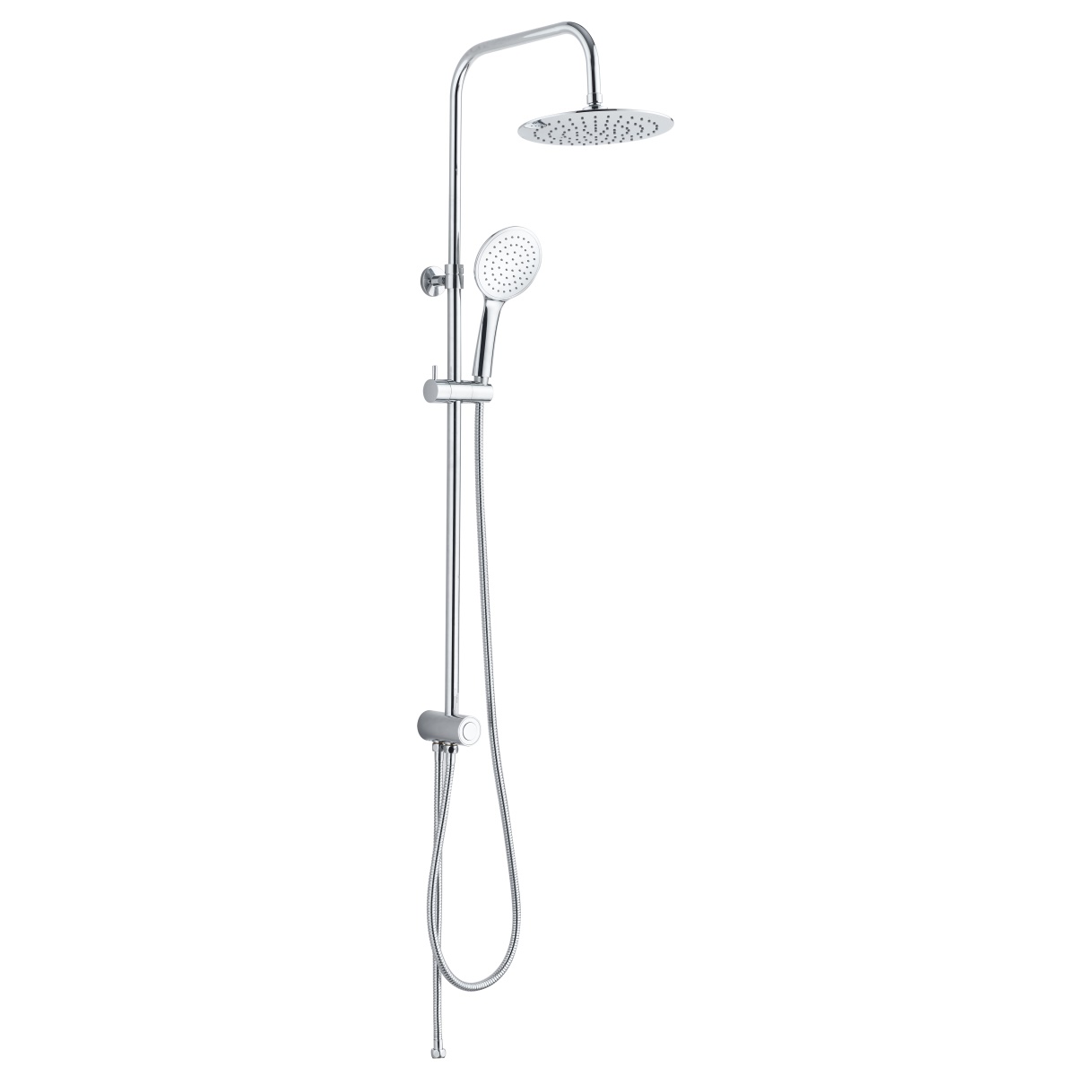 YS34107 Zuhanyoszlop, esőzuhanyoszlop gombos kapcsoló-átalakítóval, állítható magasságú;