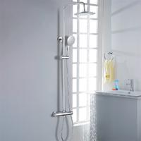 YS34131C Zuhanyoszlop, esőzuhanyoszlop termosztatikus csapteleppel, állítható magasságú;