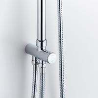 YS34142 Zuhanyoszlop, esőzuhanyoszlop gombos kapcsoló-átalakítóval, állítható magasságú;