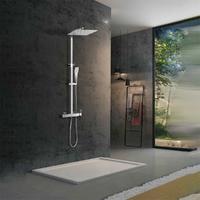 YS34151 Zuhanyoszlop, esőzuhanyoszlop polcos csapteleppel, állítható magasságú;