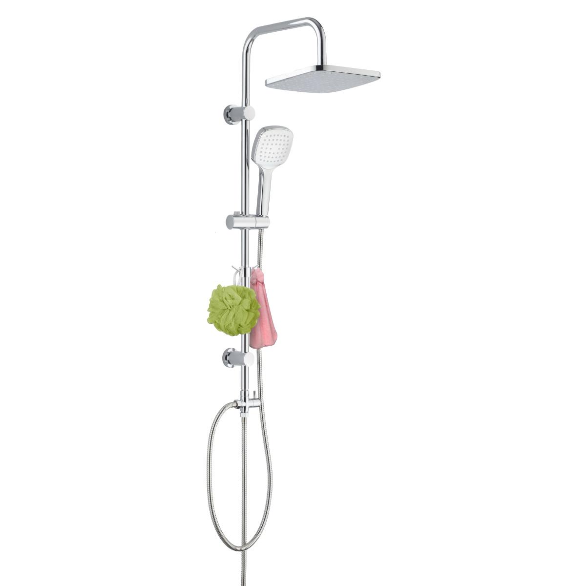 YS34159 Zuhanyoszlop, esőzuhanyoszlop öntisztító zuhanykészlettel, kampóval;