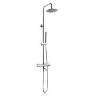 YS34222 Zuhanyoszlop kifolyóval, termosztatikus esőzuhanyoszlop, állítható magasságú;