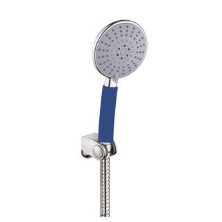 YS108+YS3104Blue ABS zuhanykészlet, fali konzollal és zuhanytömlővel;