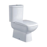 YS22240S Retro dizájn 2 részes kerámia WC, szorosan összekapcsolt P-csapdás mosdó WC;