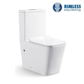 YS22251P 2 részes keret nélküli kerámia WC, P-csapdás lemosó WC;