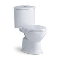 YS22262S 2 részes kerámia WC, P-trap lemosó WC;