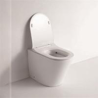 YS22268F Egyszemélyes álló kerámia WC, Perem nélküli, P-csapdás lemosó WC;