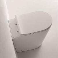 YS22268F Egyszemélyes álló kerámia WC, Perem nélküli, P-csapdás lemosó WC;