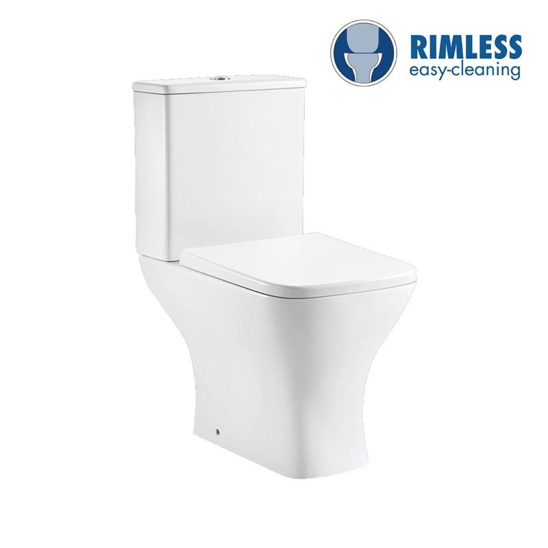 YS22297 2 részes keret nélküli kerámia WC, P-csapdás lemosó WC;