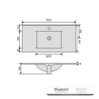 YS27293-90 Kerámia szekrényes mosdókagyló, mosdókagyló, mosdótálca;