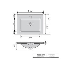 YS27299-50 Kerámia szekrényes mosdó, mosdókagyló, mosdótálca;