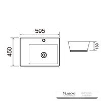 YS28367 Kerámia pult feletti mosdó, művészi mosdó, kerámia mosogató;