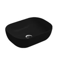 YS28430-MB Matt fekete kerámia pult feletti mosdó, művészi mosdó, kerámia mosogató;