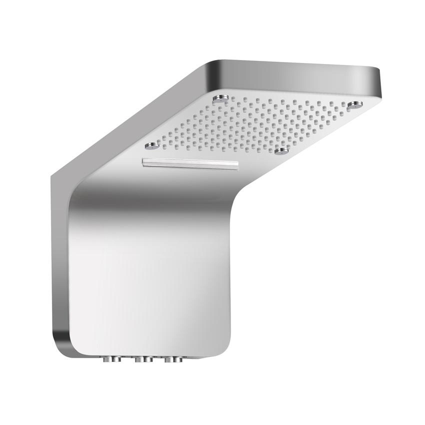 YS78638 SUS304 esőzuhanyfej, 3 funkciós vízeséssel, falra szerelhető;