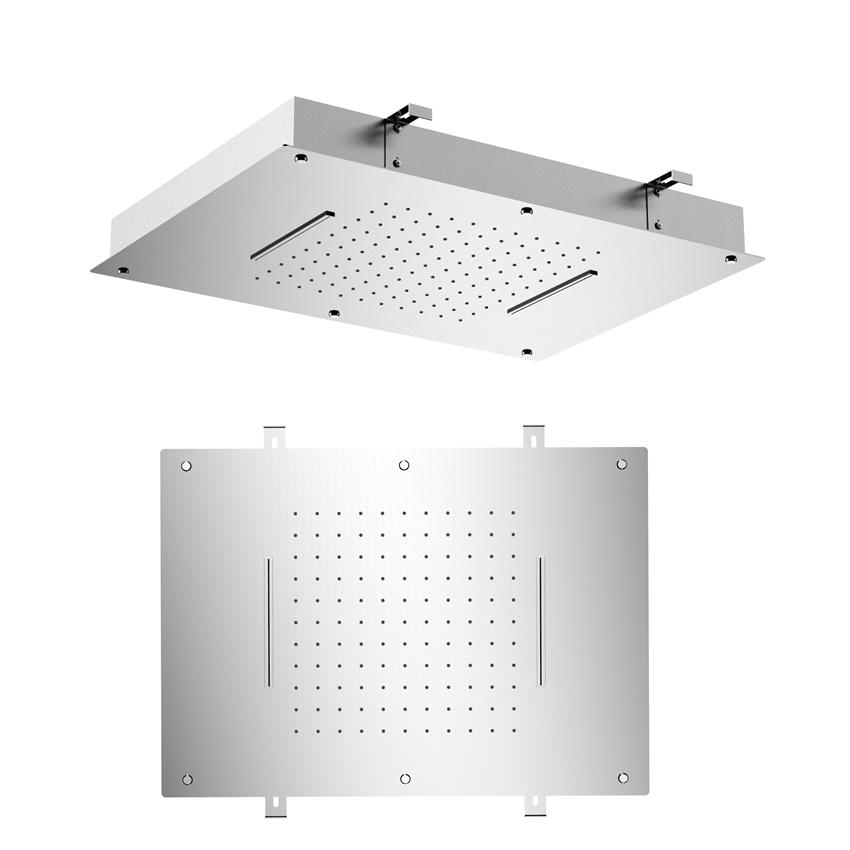 YS78645 SUS304 esőzuhanyfej, 2 funkciós vízeséssel, mennyezetre szerelhető;