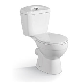 YS22207P 2 részes kerámia WC, szorosan összekapcsolt P-csapdás lemosó WC;