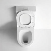 YS22268P 2 részes keret nélküli kerámia WC, P-trap lemosó WC;