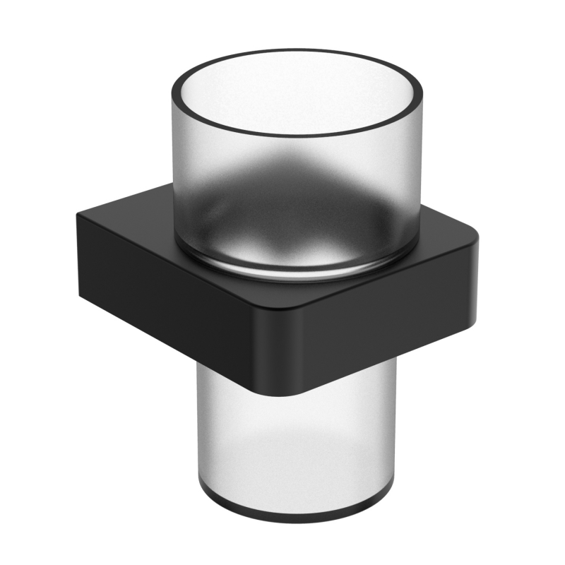 20784-MB fürdőszobai kiegészítők, pohártartó, cink/sárgaréz/SUS pohártartó és üvegpohár;