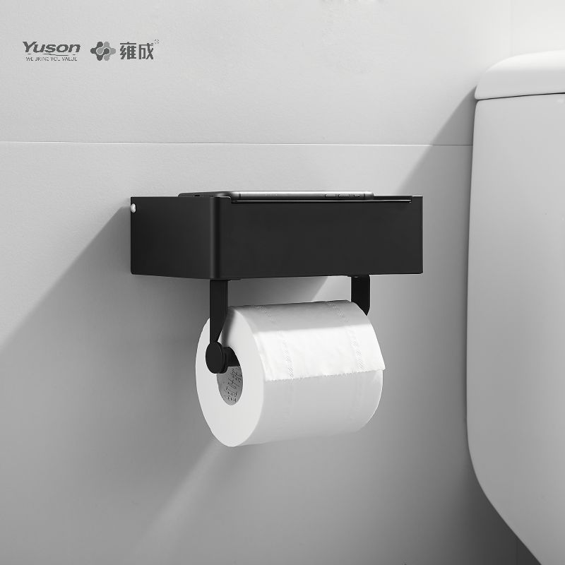 18786D Sleek fürdőszobai kiegészítők, WC-papír tartó, cink/sárgaréz/SUS WC-papír tekercs tartó, falra szerelhető (18700-as sorozat)